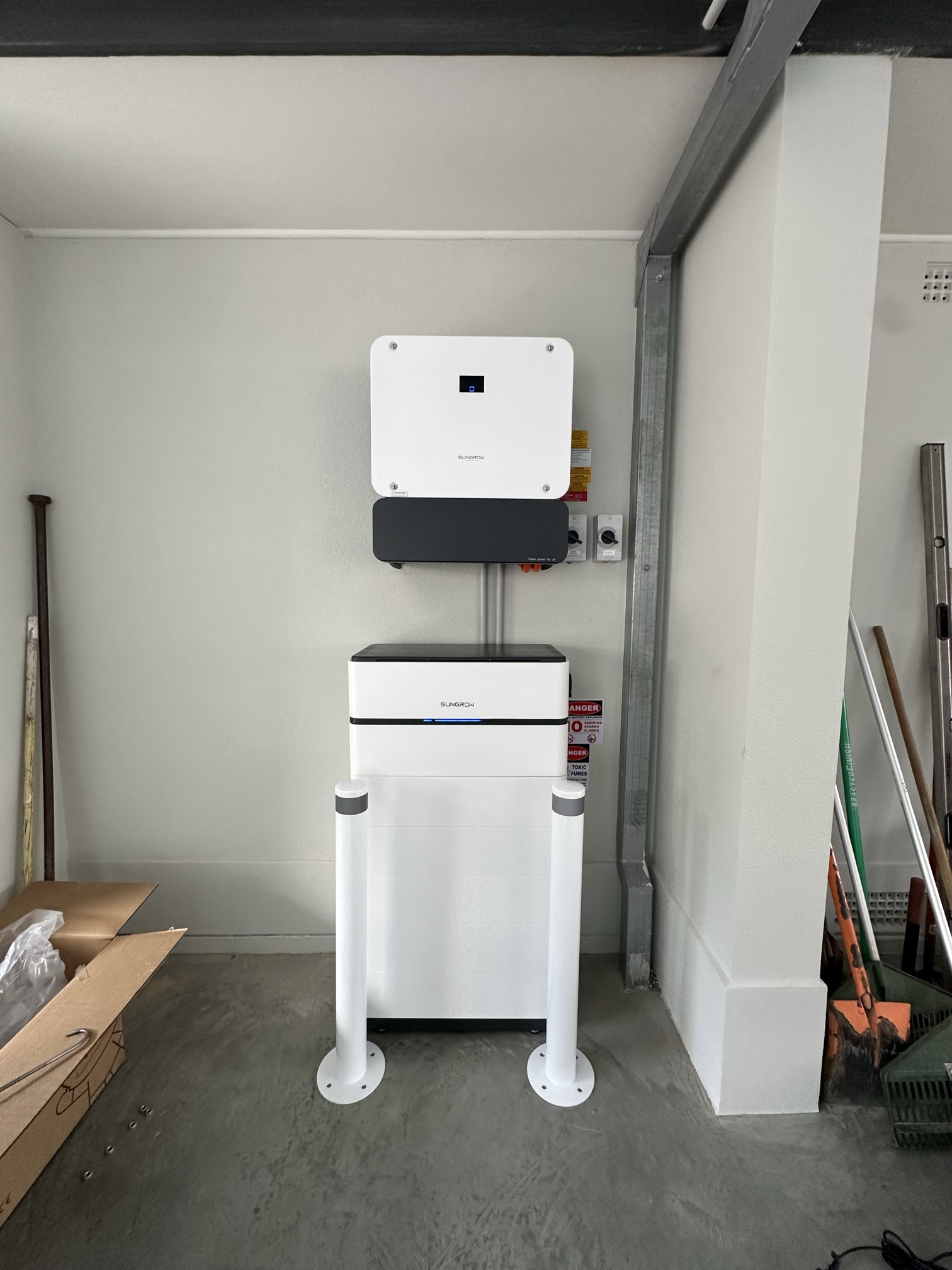 Sungrow battery storage installation completed by Helios Electrical Group